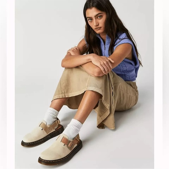 Dr Martens Jorge Il Suede and Leather Slingback Mules Size 10 NEW - Picture 1 of 16